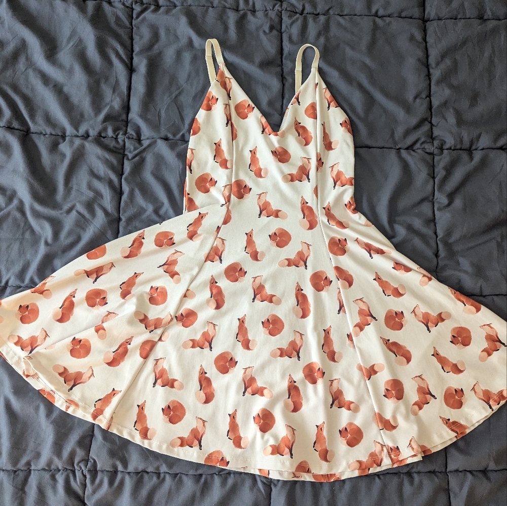 Blackmilk Ghost Foxes Mini Strappy Dress